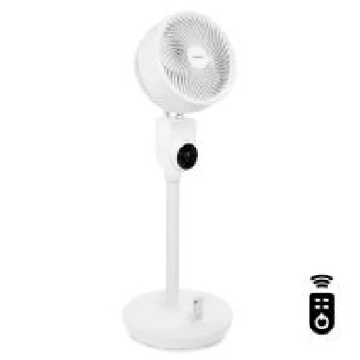 Luxurious Pedestal fan - 88cm - very silent - 3 speed settings - white | Incl. Remote control