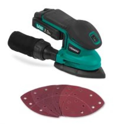 Mouse sander 20V - 2.0Ah | Incl. battery and quick charger