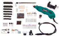 ROTARY MULTI TOOL 160W SET WITH FLEXIBLE SHAFT AND 232 PCS ACCESSORY