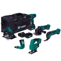 Tool set VPower 20V - 4.0Ah | Incl. 5 machines, 2 batteries and charger 
