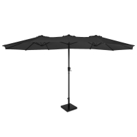 Parasol Iseo 460x270cm - Premium parasol - Anthracite/Black | Incl. Base 26 kg