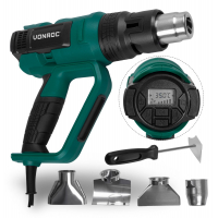 Professional hot air gun 2000W | With LCD display and 60 heat settings