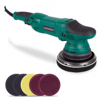 Dual action polisher 1050W - 150mm | Incl. 7 polishing pads