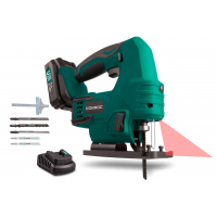 Jig saw 20V - 2.0Ah | Incl. battery and 5 saw blades (Made in Germany)