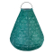 Luna Solarlaterne Cone mit LED - 270x240mm | Kupfergrün 