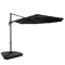 Freitragender Sonnenschirm Bardolino 300cm - Premium-Sonnenschirm - Anthrazit/Schwarz | Inklusive 4 füllbaren Fliesen