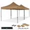 Partyzelt – 6x3 m | Set inkl. 2x Partyzelten und 1x Verbindungskit - Beige