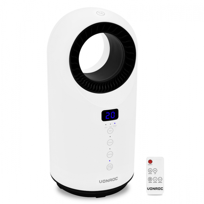 Elektro Heizlüfter - 1500W - Keramik - Weiß | Lamellenlos - Schwenkfunktion main product photo