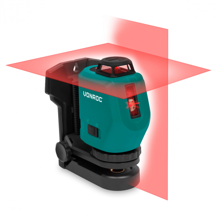 360°-Akku-Kreuzlinienlaser 4V Rot | Selbstnivellierend - 20 Meter Reichweite main product photo