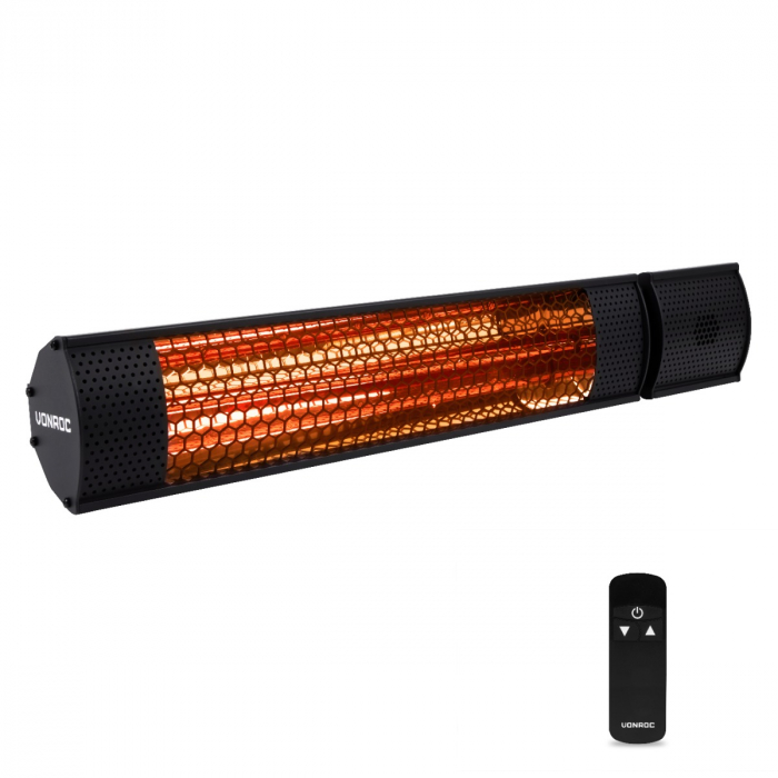Heizstrahler Marsili 2000 W – Mit Fernbedienung - Schwarz main product photo