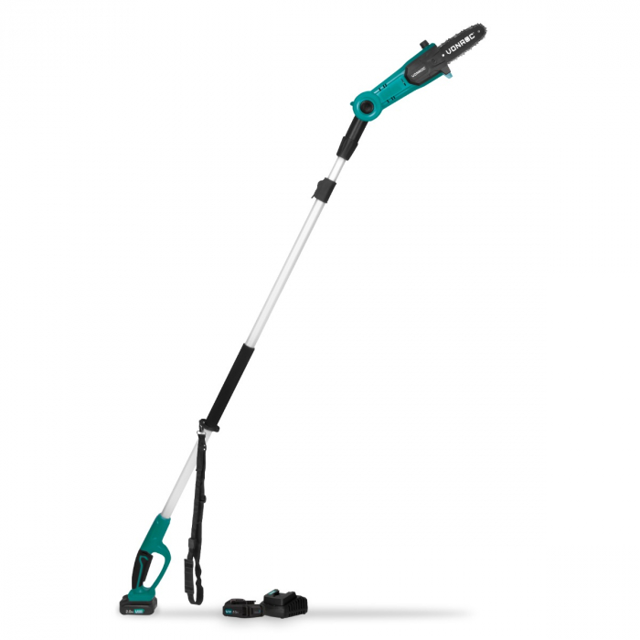 Teleskop-Kettensäge 20V – 200 bis 260 cm | Mit 2x 2,0Ah Akku und Schnellladegerät main product photo